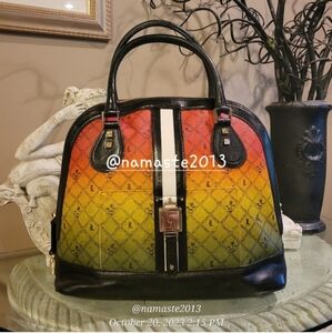 L.A.M.B. by Gwen Stefani Montego Rasta Ombre Handbag Luxury Designer Bag #608